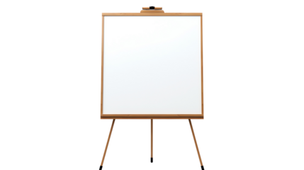 a white board on a tripod