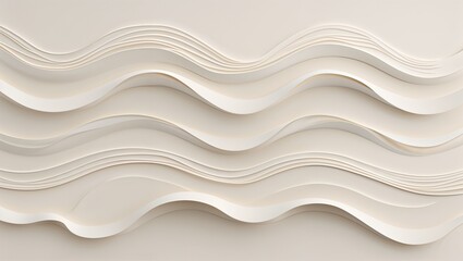 Obraz premium A Beautiful Display of Smooth Flowing Waves and Elegant Curves on a Soft Beige Surface Perfectly Capturing the Harmonious Design of Organic Waves for Interior and Design Inspirations