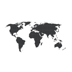 creative world map design vector