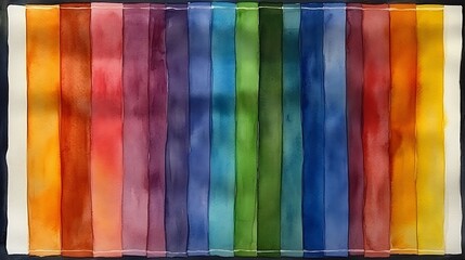 Colorful watercolor stripes art studio