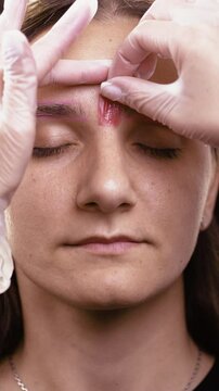 eyebrow waxing hair removal beauty treatment