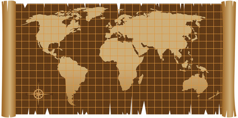 creative world map design vector