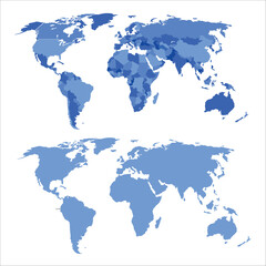 creative world map design vector