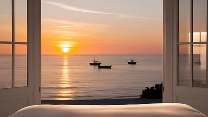 Fototapeta premium sunset on the sea