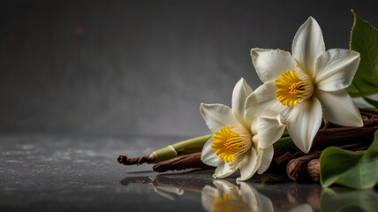 daffodils on black,
daffodil on black