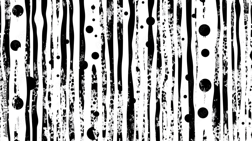 Leinwandbilder abstract minimalist monochrome geometric patterns and textures with fluid splashes and brush strokes