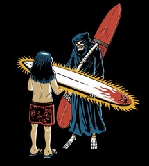 illustration of a pirate