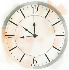 clock isolated on white