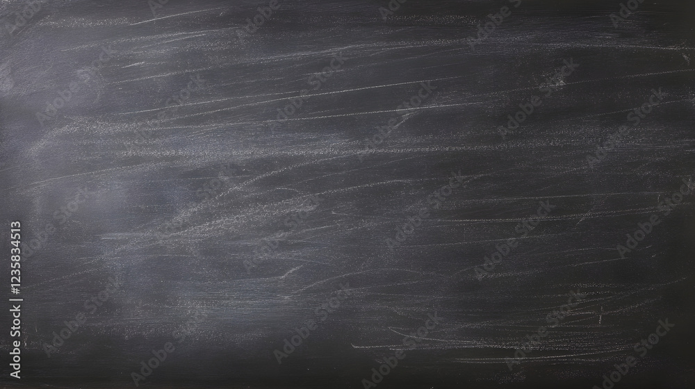 Aufkleber Blank chalkboard or blackboard background for education business or creative concept presentations  Empty classroom or office workspace with copy space for text information display or visual aids