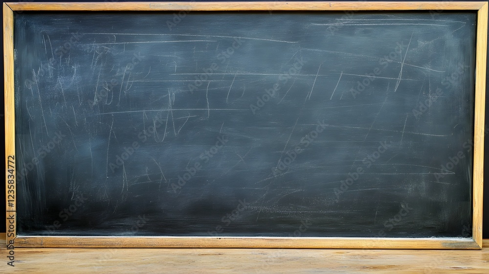 Aufkleber blank worn chalkboard or blackboard with concrete texture and grunge effect perfect for educational 