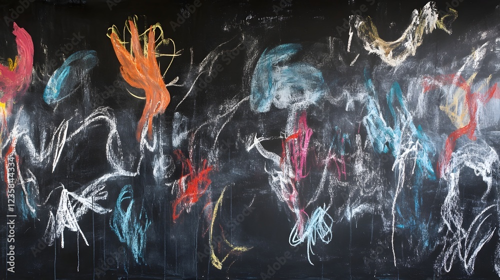 Aufkleber captivating abstract dreamscape with vibrant swirls of color and fluid movement a striking digital a