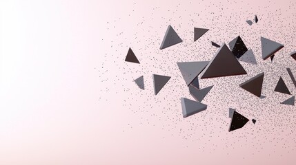 Obraz premium Abstract Geometric Shapes Explosion