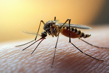 mosquito sucking blood