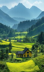 landscape in the mountains