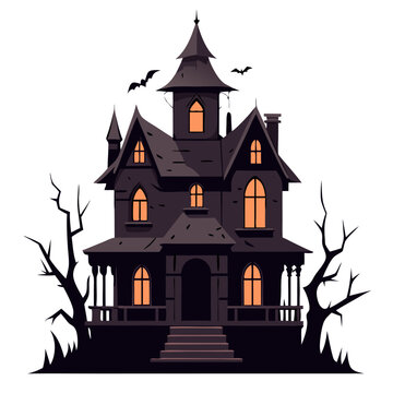 Haunted house background