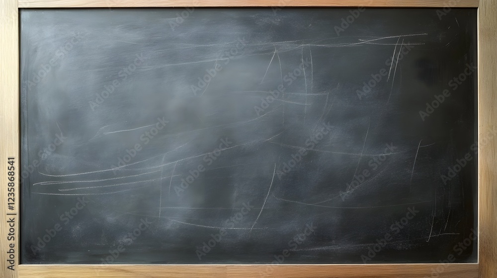 Aufkleber empty blackboard with chalk drawings and copy space for text or designs blank chalkboard background 