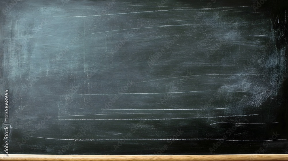 Aufkleber Empty chalkboard or blackboard background with minimal chalk texture chalk drawings and ample copy space  Perfect for education learning teaching or creative design concepts