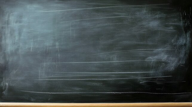 Empty chalkboard or blackboard background with minimal chalk texture chalk drawings and ample copy space  Perfect for education learning teaching or creative design concepts