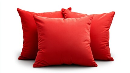 Soft Red Cushions for Modern Home Decor and Interior Design