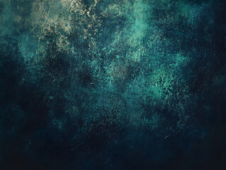 Obraz premium Blue green black dark grainy background