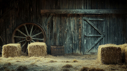 Obraz premium old wooden barn