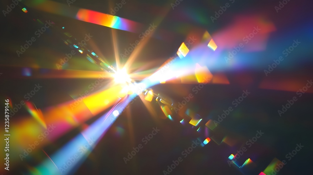 Leinwandbilder mesmerizing image showcasing a burst of dazzling prismatic light with a stunning display of vibrant 