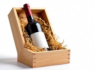 Birthday Wine Gift Box - Wooden Box with Wine