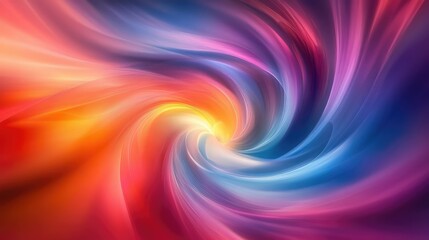 Obraz premium Vibrant Swirling Colors of Abstract Art in a Dreamlike Landscape Representing Motion and Energy with Soft Textures and Gradients for Digital Backgrounds