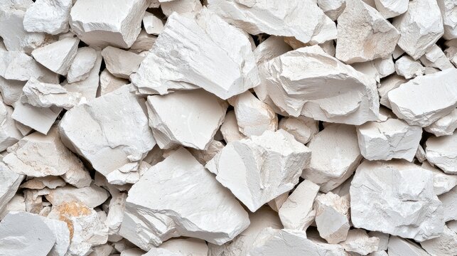 White kaolin clay mineral texture background