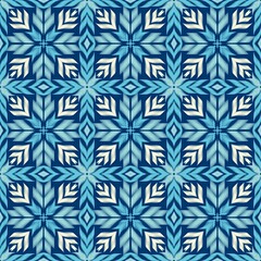 Seamless Ikat ethnic traditional Textile pattern geometric abstract folklore ornament Tribal ethnic...