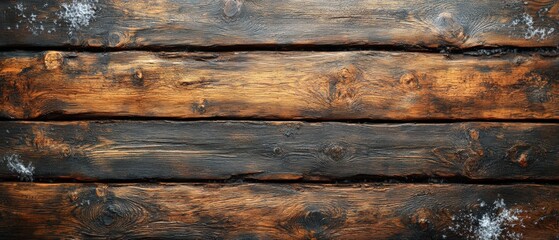 Fototapeta premium Rustic wooden planks texture indoor setting high-quality natural environment close-up