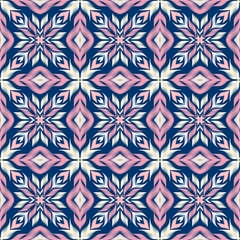 Seamless Ikat ethnic traditional Textile pattern geometric abstract folklore ornament Tribal ethnic illustration background design for print, clothing, scarf