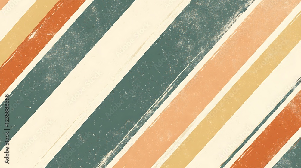 Poster retro diagonal stripes background graphic design