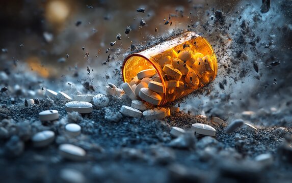 Conceptual image depicting the journey of overcoming drug and opioid addiction