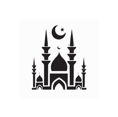 Mosque Logo Images. Mosque Logo Design Template image vector on white background.