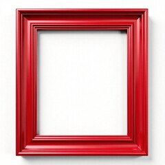 Red Photo Frame Mockup - Modern Photography Display