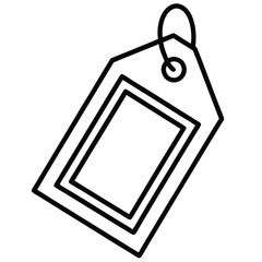Minimalist Product Tag Icon Vector Illustration Design for E-Commerce and Retail Graphics