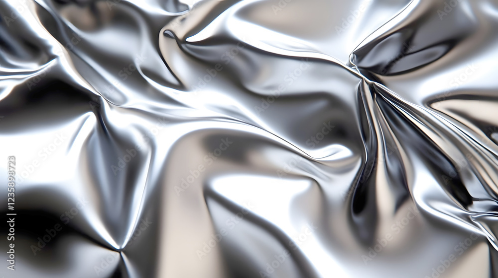 Leinwandbilder stunning abstract background with an elegant metallic fabric texture the smooth shiny surface reflec
