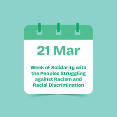 Week of Solidarity: Standing Together Against Racism and Discrimination Vector Design