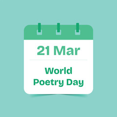 World Poetry Day: Celebrating the Beauty of Words and Expression Vector Design