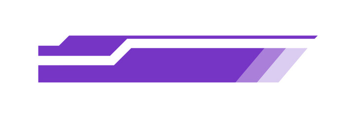 Obraz premium Futuristic lower third interface illustration. Video overlay element.