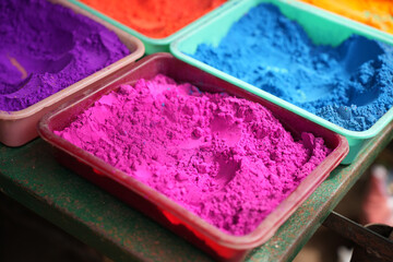 Color rangoli powder