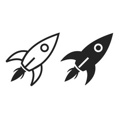 Rocket Launch Icons