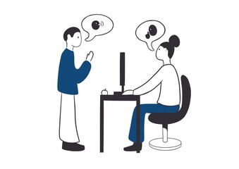 Dialogue: Workplace conversation