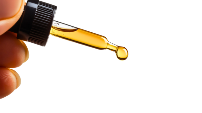 Amber Glass Dropper for Essential Oils and Herbal Extracts in Skincare and Aromatherapy