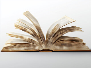Fototapeta premium Close-up of Flipping Pages in an Opened Book
