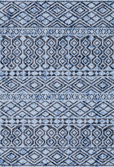 Kilim and Navajo Vector Carpet modern Pattern with trending colors in high resolution
