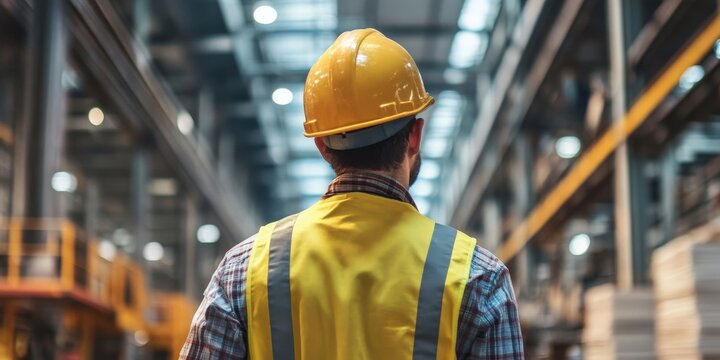 A factory technician demonstrating proper lifting techniques to prevent injuries, ergonomic workplace practices in industrial settings, employee safety and health prioritization