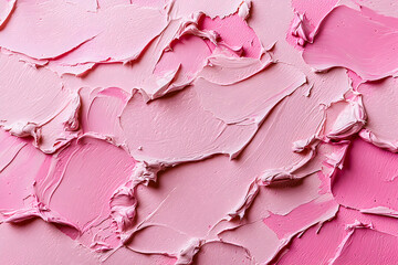 Vibrant Pink Abstract Art Canvas with Thick Strokes and Smooth Texture for Modern Home Decor - Aesthetic and Creative Design with Soft Pastels and Stylish Feminine Touch