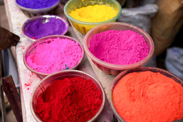 Color rangoli powder